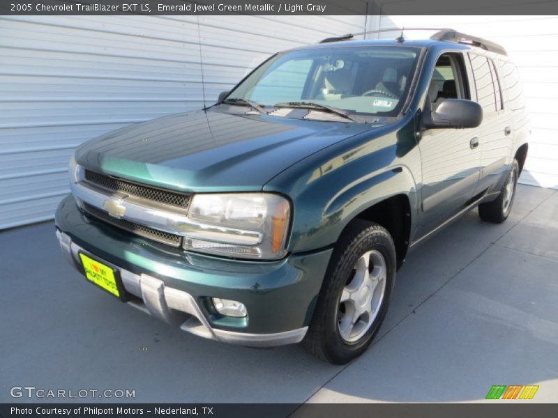 Emerald Jewel Green Metallic / Light Gray 2005 Chevrolet TrailBlazer EXT LS