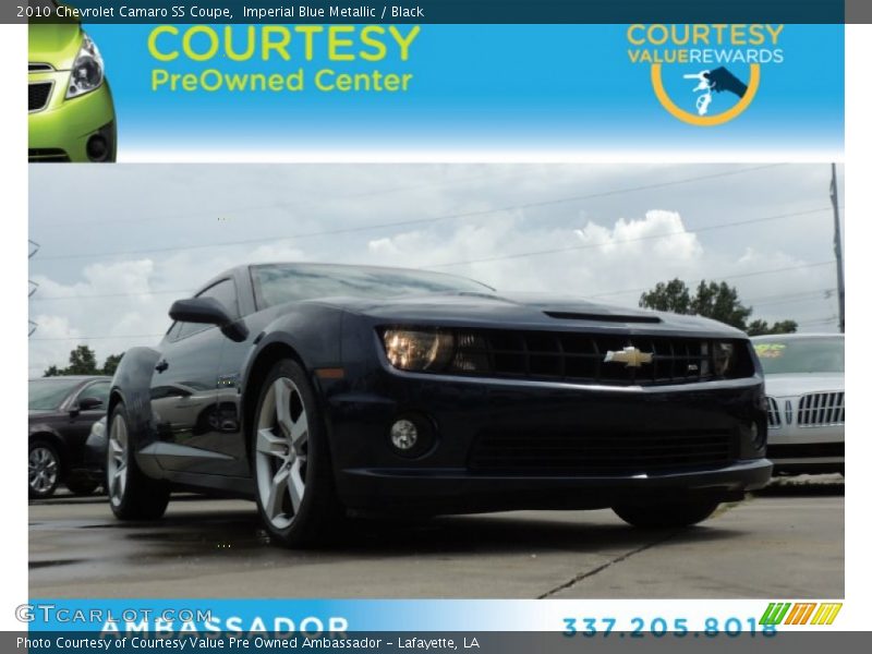 Imperial Blue Metallic / Black 2010 Chevrolet Camaro SS Coupe