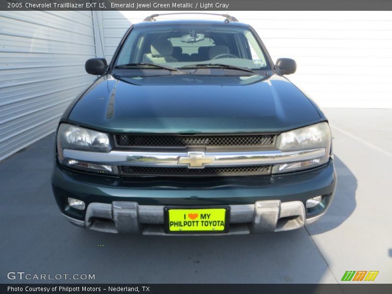 Emerald Jewel Green Metallic / Light Gray 2005 Chevrolet TrailBlazer EXT LS