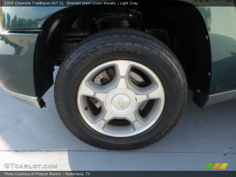 Emerald Jewel Green Metallic / Light Gray 2005 Chevrolet TrailBlazer EXT LS