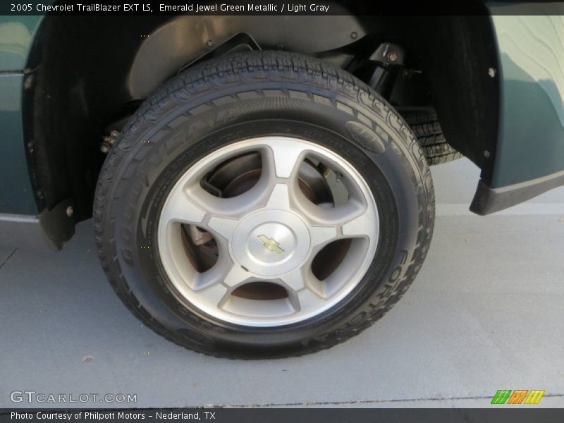Emerald Jewel Green Metallic / Light Gray 2005 Chevrolet TrailBlazer EXT LS