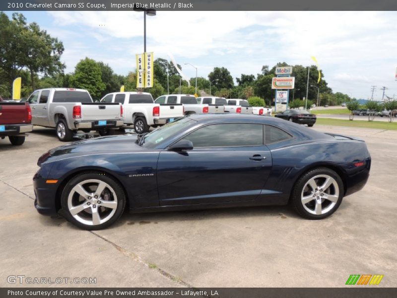 Imperial Blue Metallic / Black 2010 Chevrolet Camaro SS Coupe