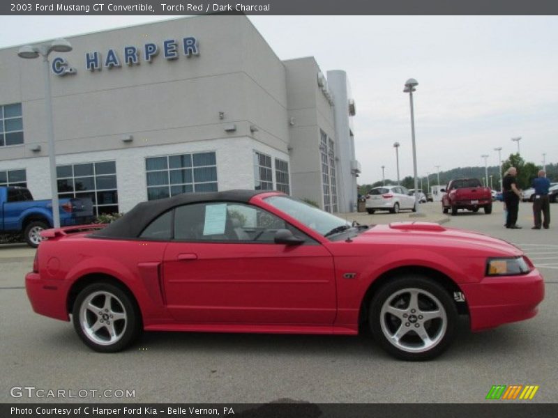 Torch Red / Dark Charcoal 2003 Ford Mustang GT Convertible