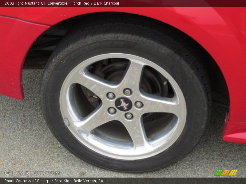 Torch Red / Dark Charcoal 2003 Ford Mustang GT Convertible