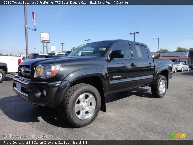 Black Sand Pearl / Graphite 2010 Toyota Tacoma V6 PreRunner TRD Sport Double Cab