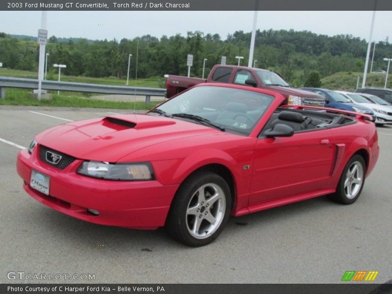 Torch Red / Dark Charcoal 2003 Ford Mustang GT Convertible