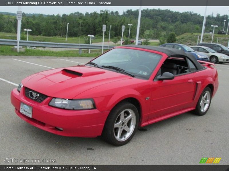 Torch Red / Dark Charcoal 2003 Ford Mustang GT Convertible
