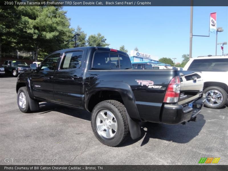 Black Sand Pearl / Graphite 2010 Toyota Tacoma V6 PreRunner TRD Sport Double Cab