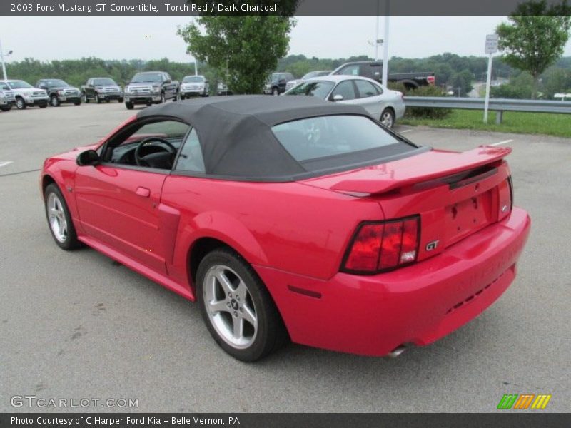 Torch Red / Dark Charcoal 2003 Ford Mustang GT Convertible