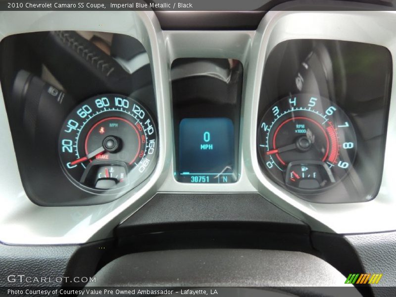 Imperial Blue Metallic / Black 2010 Chevrolet Camaro SS Coupe