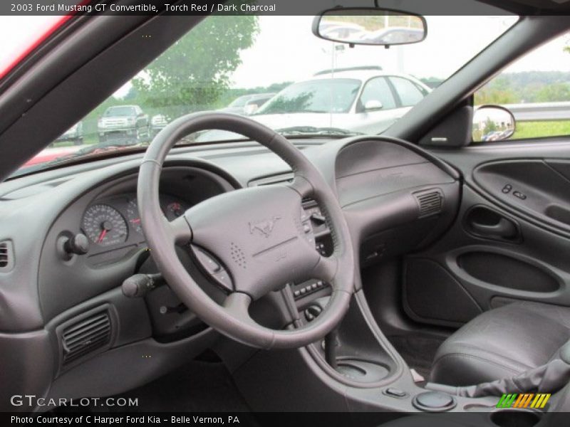Torch Red / Dark Charcoal 2003 Ford Mustang GT Convertible