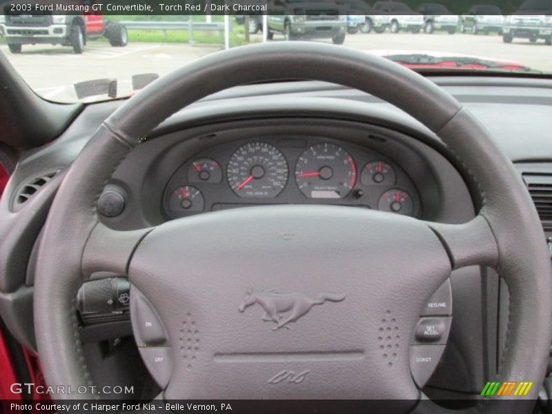 Torch Red / Dark Charcoal 2003 Ford Mustang GT Convertible