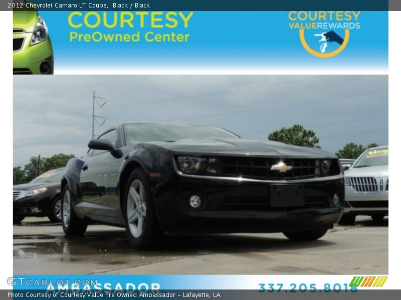 Black / Black 2012 Chevrolet Camaro LT Coupe