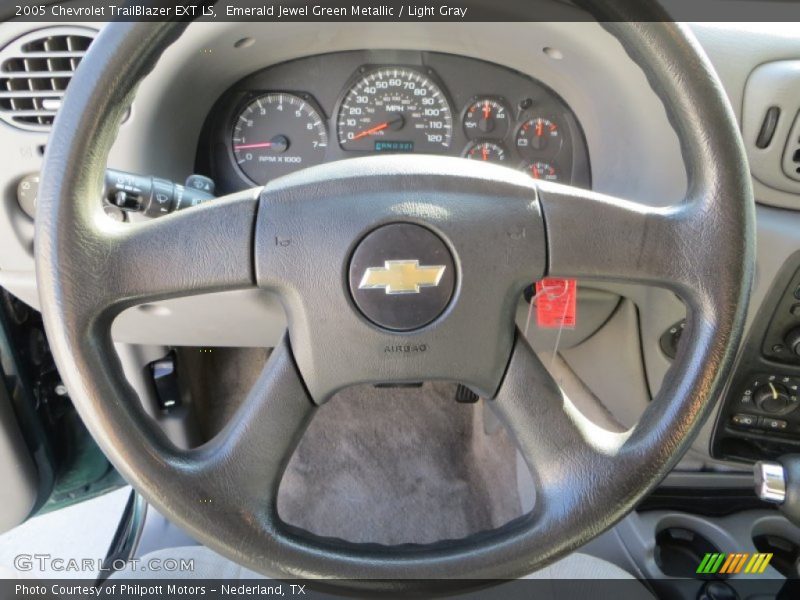 Emerald Jewel Green Metallic / Light Gray 2005 Chevrolet TrailBlazer EXT LS