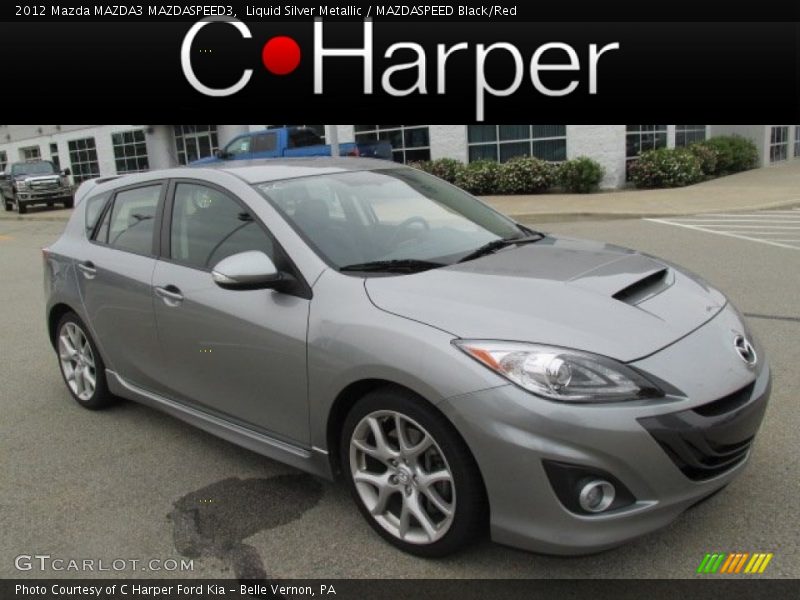 Liquid Silver Metallic / MAZDASPEED Black/Red 2012 Mazda MAZDA3 MAZDASPEED3