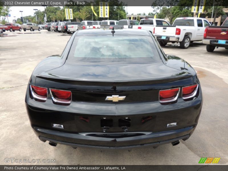 Black / Black 2012 Chevrolet Camaro LT Coupe