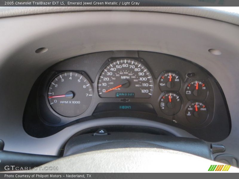 Emerald Jewel Green Metallic / Light Gray 2005 Chevrolet TrailBlazer EXT LS