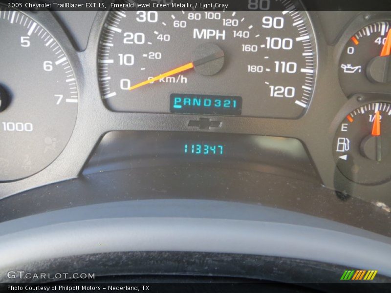 Emerald Jewel Green Metallic / Light Gray 2005 Chevrolet TrailBlazer EXT LS