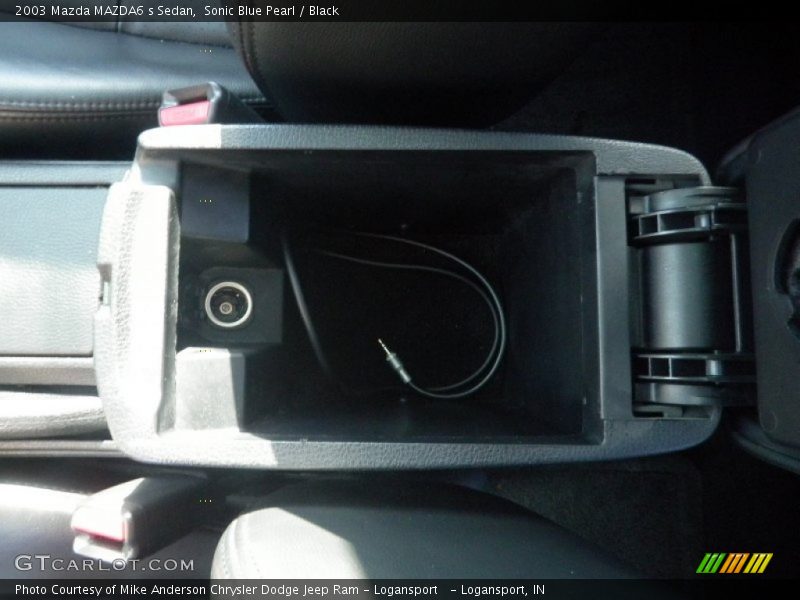 Sonic Blue Pearl / Black 2003 Mazda MAZDA6 s Sedan