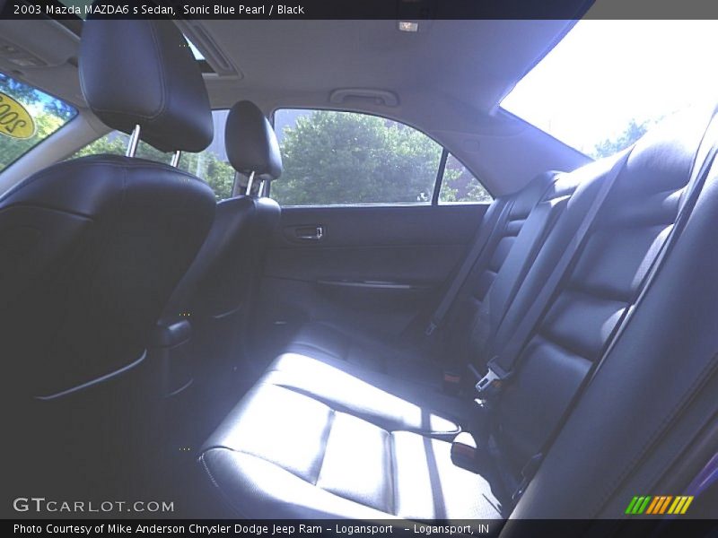 Sonic Blue Pearl / Black 2003 Mazda MAZDA6 s Sedan
