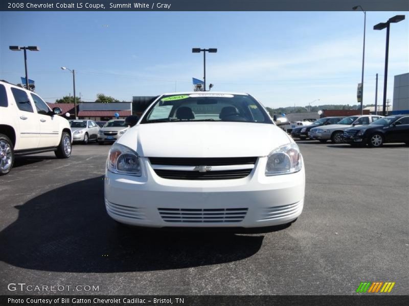 Summit White / Gray 2008 Chevrolet Cobalt LS Coupe