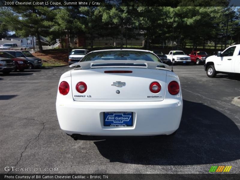Summit White / Gray 2008 Chevrolet Cobalt LS Coupe