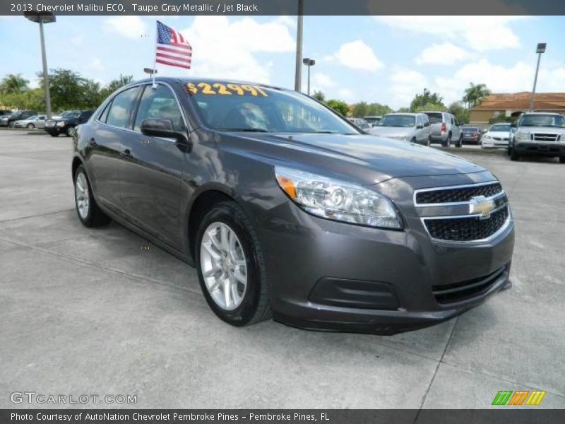 Taupe Gray Metallic / Jet Black 2013 Chevrolet Malibu ECO