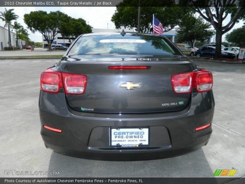 Taupe Gray Metallic / Jet Black 2013 Chevrolet Malibu ECO