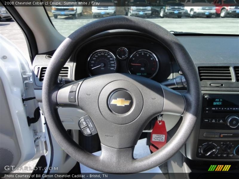 Summit White / Gray 2008 Chevrolet Cobalt LS Coupe