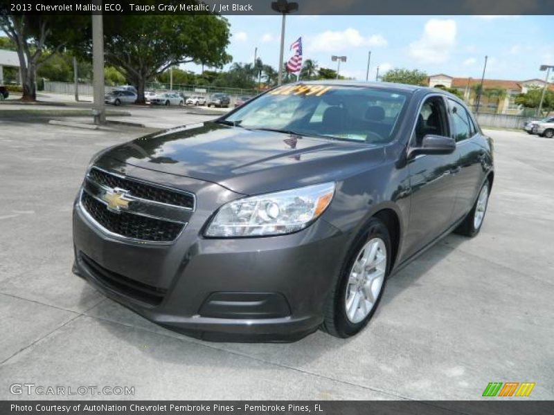 Taupe Gray Metallic / Jet Black 2013 Chevrolet Malibu ECO