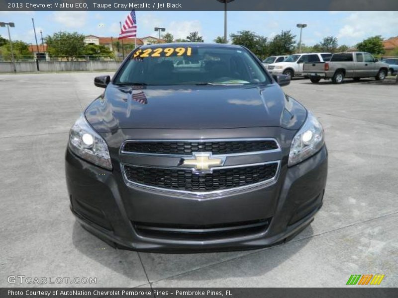 Taupe Gray Metallic / Jet Black 2013 Chevrolet Malibu ECO