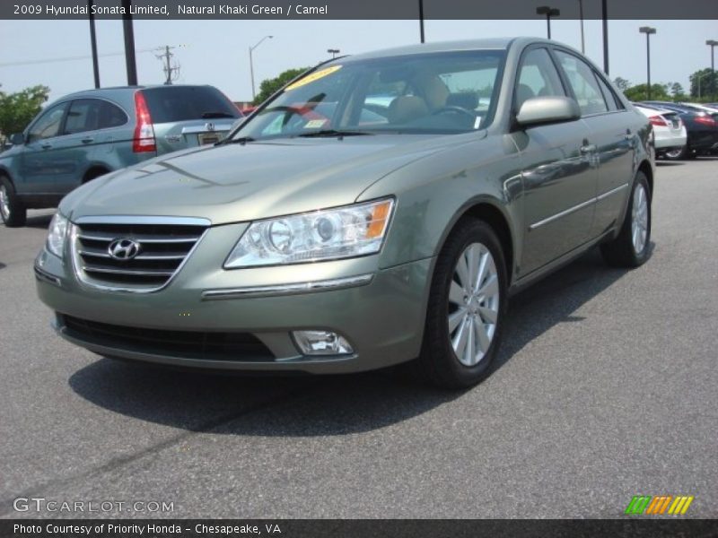 Natural Khaki Green / Camel 2009 Hyundai Sonata Limited