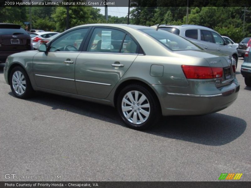 Natural Khaki Green / Camel 2009 Hyundai Sonata Limited