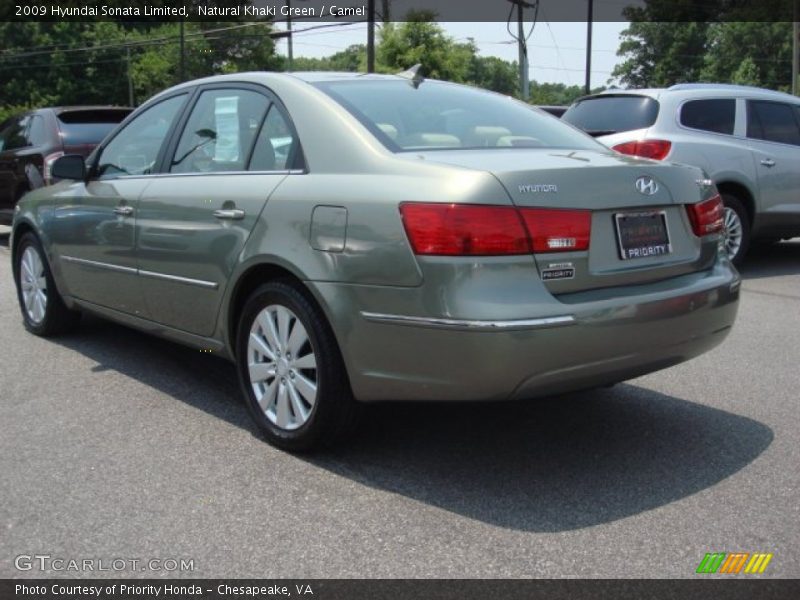Natural Khaki Green / Camel 2009 Hyundai Sonata Limited