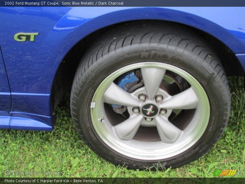 Sonic Blue Metallic / Dark Charcoal 2002 Ford Mustang GT Coupe