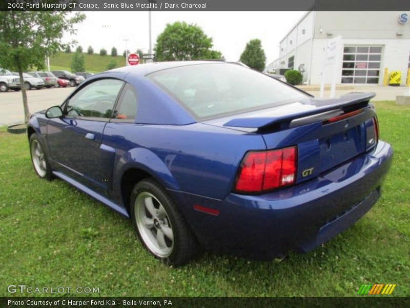 Sonic Blue Metallic / Dark Charcoal 2002 Ford Mustang GT Coupe