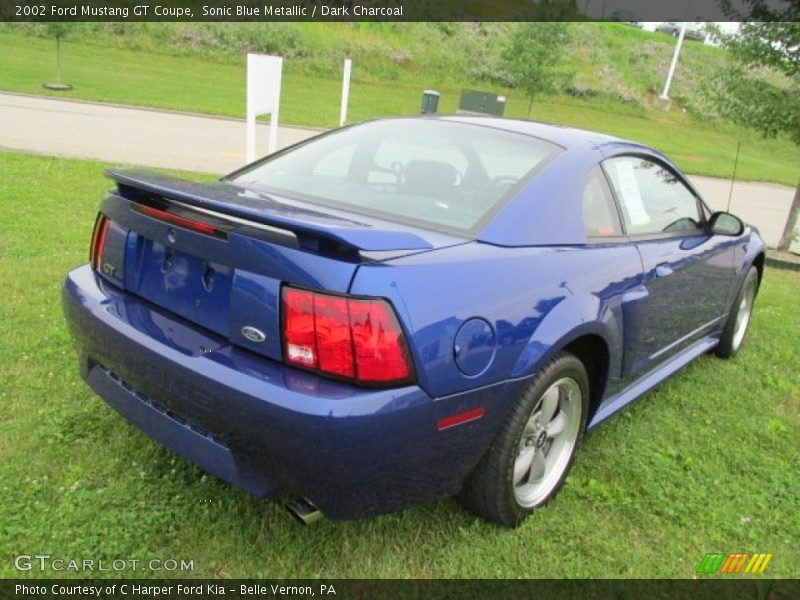 Sonic Blue Metallic / Dark Charcoal 2002 Ford Mustang GT Coupe