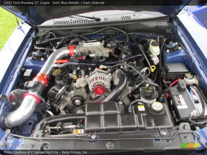 Sonic Blue Metallic / Dark Charcoal 2002 Ford Mustang GT Coupe