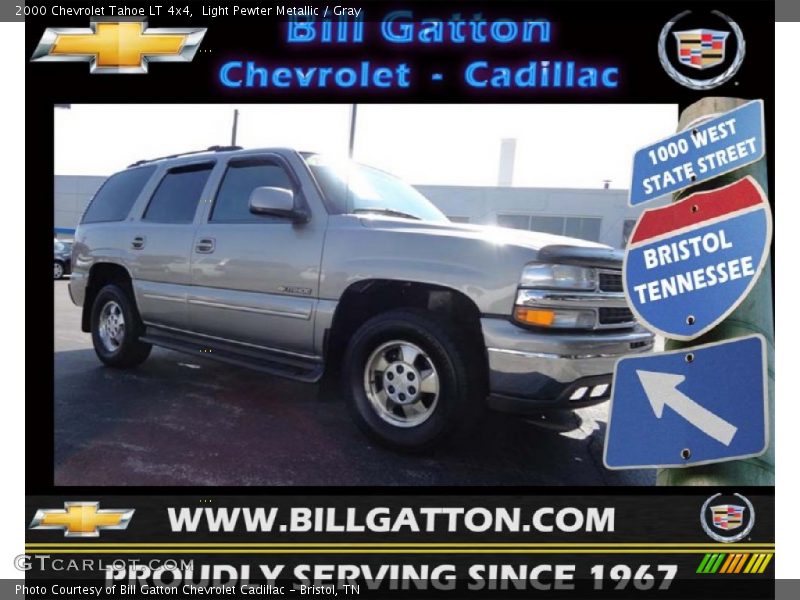 Light Pewter Metallic / Gray 2000 Chevrolet Tahoe LT 4x4