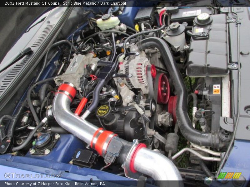 Sonic Blue Metallic / Dark Charcoal 2002 Ford Mustang GT Coupe