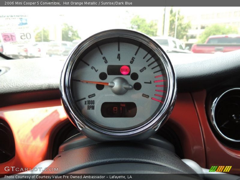 Hot Orange Metallic / Sunrise/Dark Blue 2006 Mini Cooper S Convertible