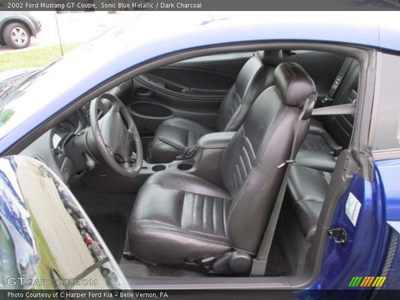 Sonic Blue Metallic / Dark Charcoal 2002 Ford Mustang GT Coupe