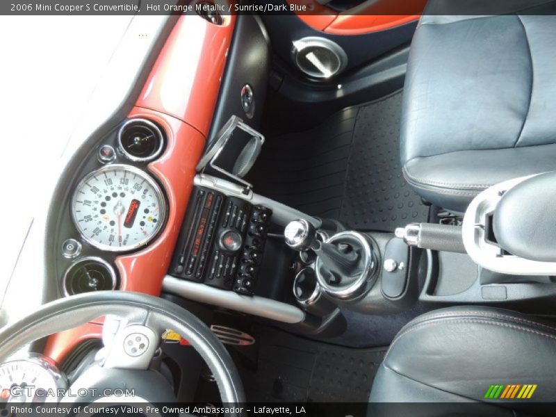 Hot Orange Metallic / Sunrise/Dark Blue 2006 Mini Cooper S Convertible