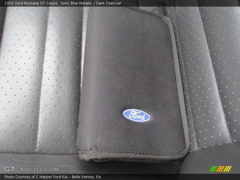 Sonic Blue Metallic / Dark Charcoal 2002 Ford Mustang GT Coupe