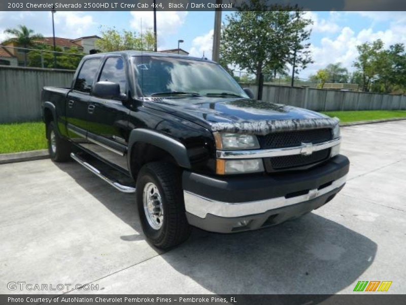 Black / Dark Charcoal 2003 Chevrolet Silverado 2500HD LT Crew Cab 4x4