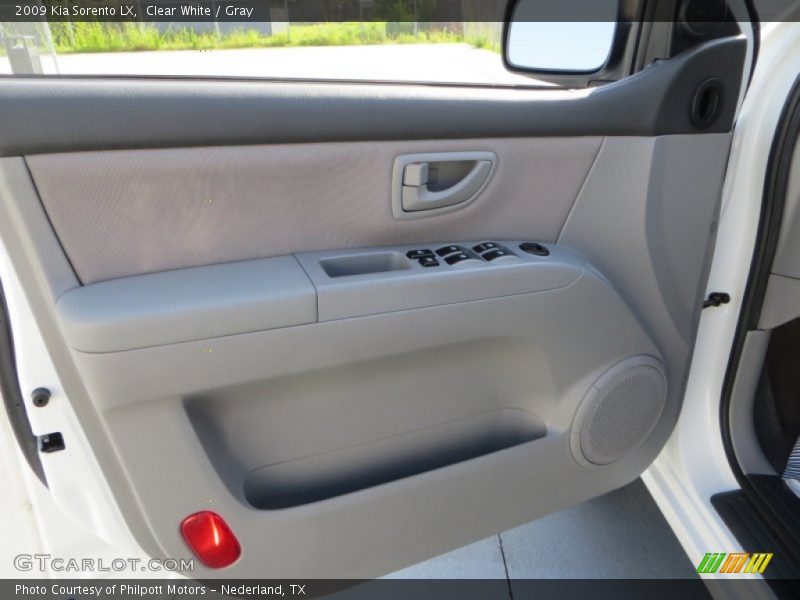 Clear White / Gray 2009 Kia Sorento LX