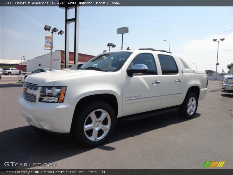 White Diamond Tricoat / Ebony 2013 Chevrolet Avalanche LTZ 4x4