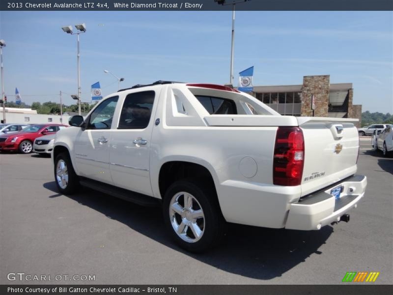 White Diamond Tricoat / Ebony 2013 Chevrolet Avalanche LTZ 4x4