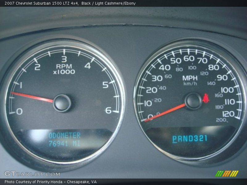 Black / Light Cashmere/Ebony 2007 Chevrolet Suburban 1500 LTZ 4x4