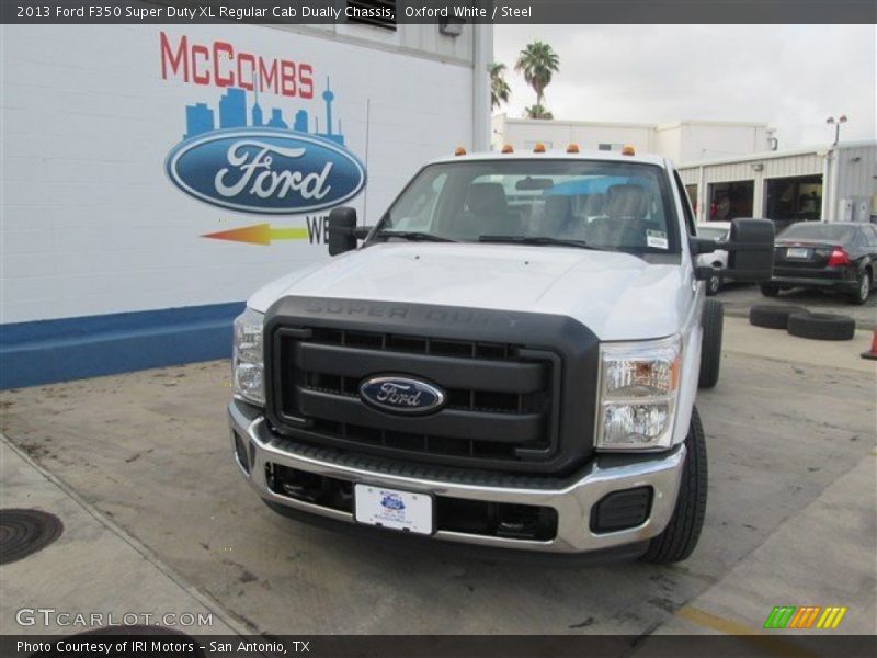Oxford White / Steel 2013 Ford F350 Super Duty XL Regular Cab Dually Chassis